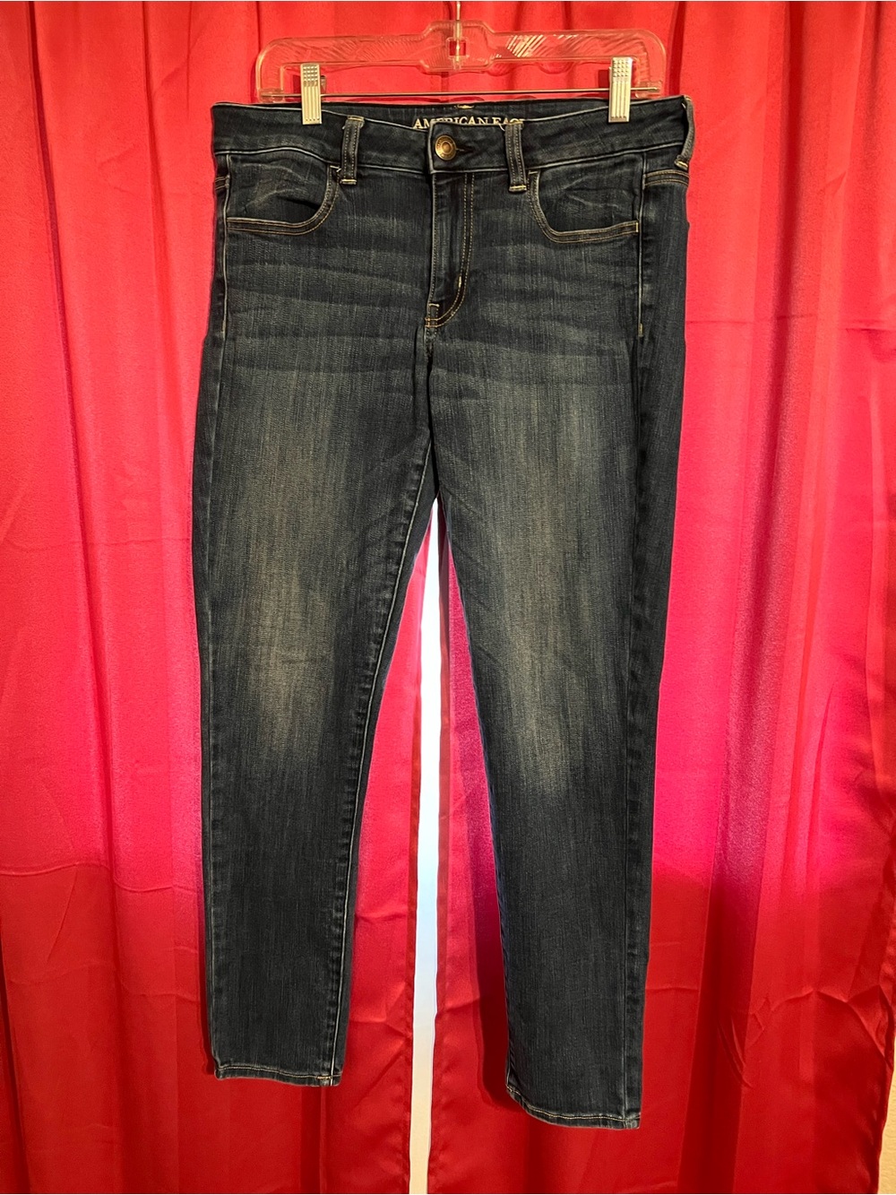 American Eagle Outfitters Super Stretch Dark Indigo Jeans
